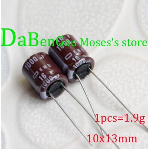 16v 1000uf Capacitance Audio +/- 20% 100% NCC Original New Electrolytic Capacitor Radial 10x13mm