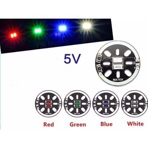 2pcs/lot LED X2/5V Motor Mount light for 1806 2204 2206 Multicopters Drone Red Blue Green White F19239/42