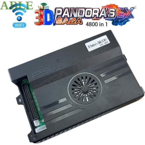 3d Wifi pandora arcade box saga 14 4800 in 1 Family Version 3p 4p arcade machine Cabinet Machinegun contains 120 3D games