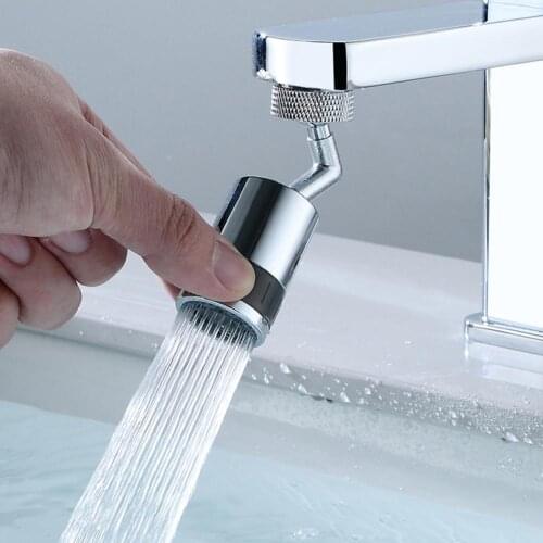 720 Degree Faucet Aerator Anti-splash Water Tap 2 Mode Water Flow Aerator 360 Degree Rotatable Pressurized Faucet Kitchen Tool