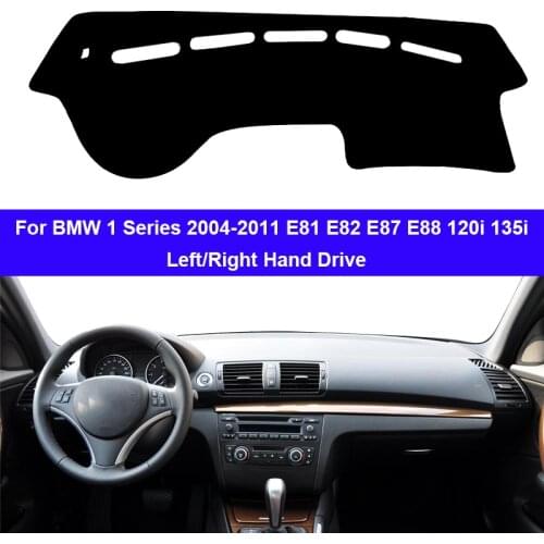 Car Dashboard Cover DashMat Carpet Cape For BMW 1 Series 2004-2011 E81 E82 E87 E88 120i 135i Protector Rug Anti-UV Block Sun Ray