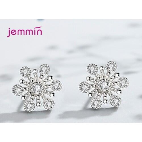 Cute Gold Crystal Wedding Earrings For Women Girls Trendy 2021 925 Sterling Silver Fashion Jewelry Wholesale