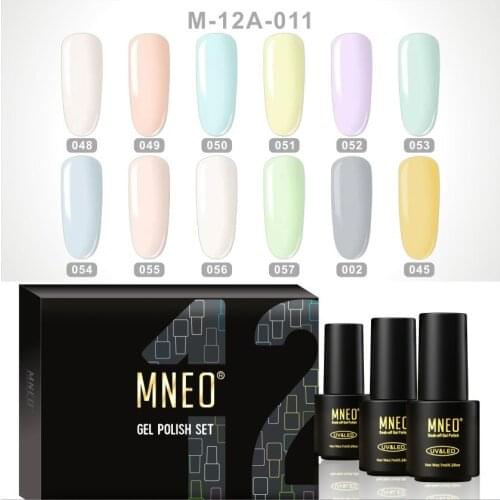 Nails Gel Polish Complete Kit Hybrid Varnishes Macaron 12 Colors Set Semi Permanent Manicure Beauty Professional Enamel Esmates