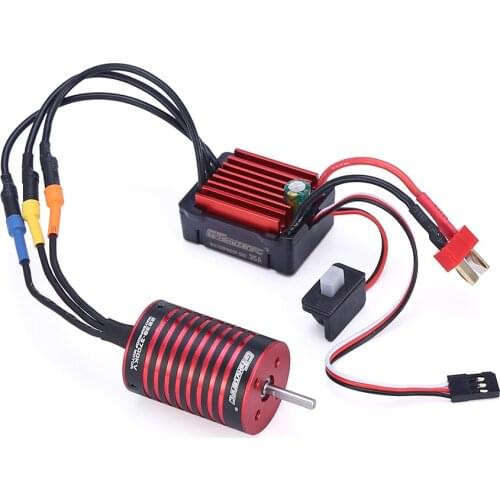 GTSKYTENRC Combo 2838 3700KV 4700KV Brushless Motor w/ 35A ESC for Traxxas HSP Tamiya Axial 1/16 1/12 RC Car