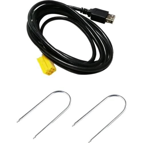 Adapter Cable Aux Mini ISO Yellow For Alfa 159 Fiat Grande Punto