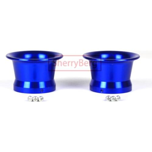 SherryBerg Billet 2" Velocity Stack FOR Keihin Mikuni TM PE28 PWK OKO 30 Carb Carburettor Carburetor Intake 50mm Blue Color PAIR