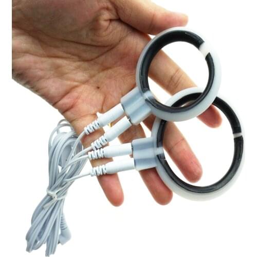 Electric Shock Climax For Offbeat Male Masturbation Accessories,Penis Ring Physiotherapy Ring,Electro Shock Cock Rings Sex Toys