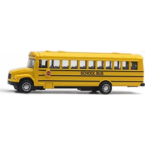 Alloy Pull Back School Bus Model Collection Vehicle Children Car Toy Decor Gift Bus Model Collection Vehicle Children Car Toy De
