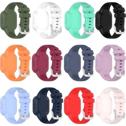 30MM Soft Silicone Solid Color Adjustable Children Watch Band Wristband Replacement Strap For Garmin Fit JR3 Garmin Vivofit JR3