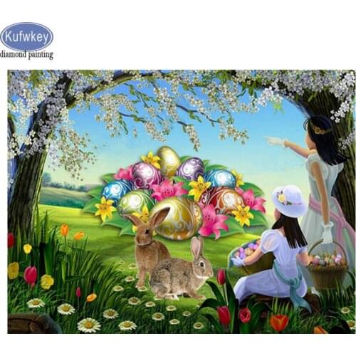Rabbit Diamond Painting Resin round square Diamond with 477 DMC Cross Stitch handmade Hobbies and Crafts Room home Decoration