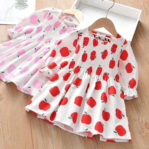 Princess Girls Dress Spring Kids Girls Cartoon Sweet Print Dress Children Party Dresses for Girls Children Summer Clothing 2021