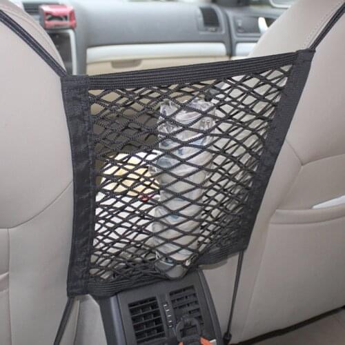 Strong Elastic Car Mesh Net Bag Between Car Organizer Seat Back for Nissan Teana X-Trail Qashqai Livina Sylphy Tiida Sunny March