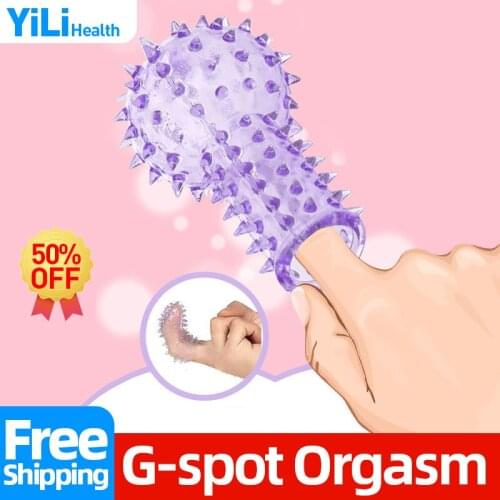 Sex Finger Massage G Spot Fingers Ring Sleeve Vagina Strapon Sexs Toys For Woman Vagina Stimulator Erotic Adults Products