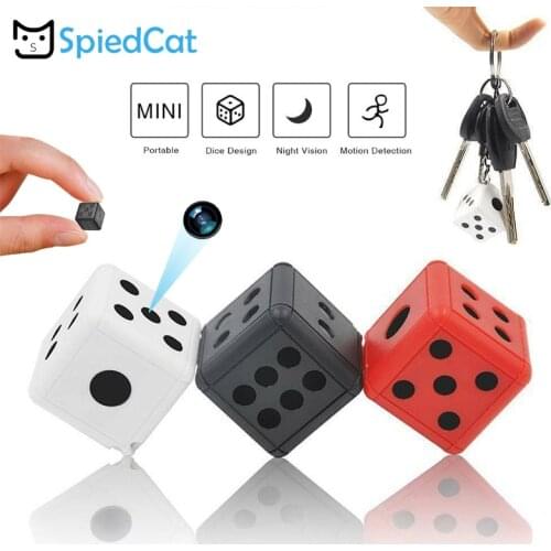 Smart Portable Keychain HD Mini Night Vision Cam Action Micro DV Video Recorder Micro Camera White Black Red Support TF Card