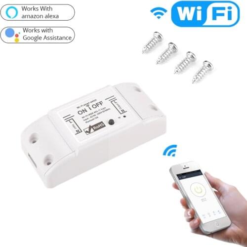 WiFi Smart Light Switch Universal Breaker Timer DIY Smart Life APP Wireless Remote Control Works with Alexa Google Home Dropship
