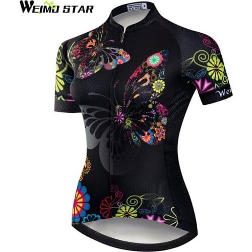 Weimostar Summer Short Sleeve Cycling Jersey Women MTB Bike Jersey Ropa Ciclismo Downhill Bicycle Shirt Cycling Clothing Maillot