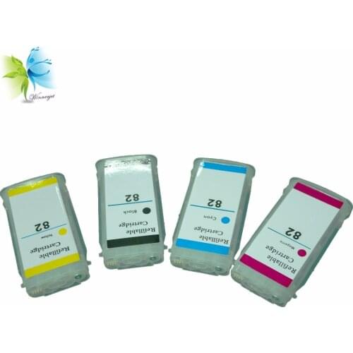 Winnerjet 3 Sets Empty Refill Ink Cartridge with Chip for Hp Replacement 82 10 Ink Cartridges