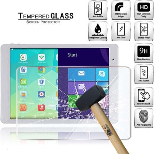 Tablet Tempered Glass Screen Protector Cover for Teclast X98 Air II Anti-Screen Breakage Anti-Fingerprint HD Tempered Film