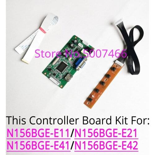 For N156BGE-E41/E42/E11/E21 notebook LCD screen EDP 1366*768 30-pins WLED 15.6" VGA display controller driver board DIY kit