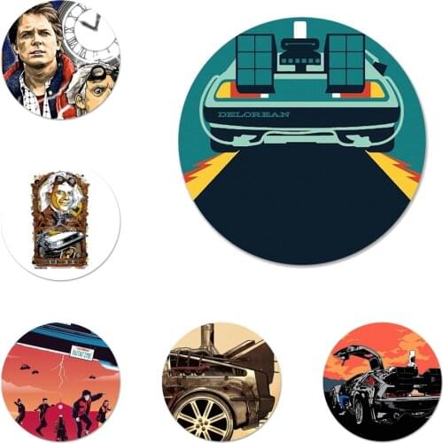 Back to the Future Icons Pins Badge Decoration Brooches Metal Badges For Backpack Decoration 58mm