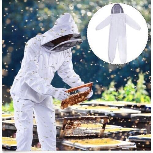 1 pcs Beekeepers Full Body Beekeeping Clothing Professional Bee Protection Beekeeping Suit Safety Veil Hat All Body Equipment