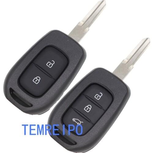 10pcs/lot 2/3 Button New Remote Key Shell For Renault Duster Key Fob Case Cover Replacement