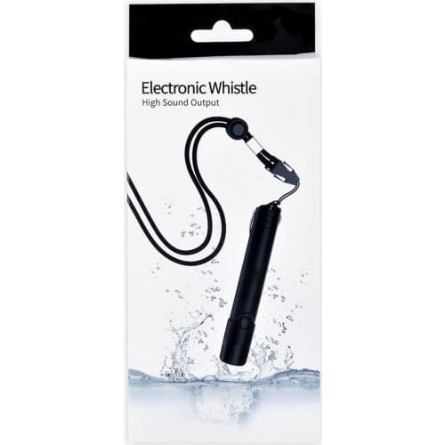 2-in-1 Electronic Flashlight Whistle Waterproof Emergency Whistle High Decibel Portable Keychain Whistle Multifunction Tools
