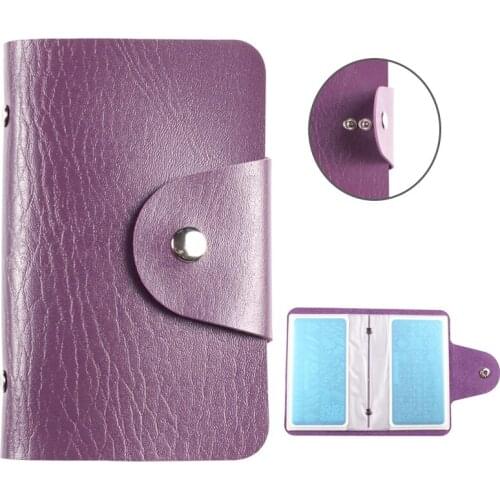 20slots Purple Rectangular Nail Art Stamping Plate Case Holder Stamp Template Concise Organizer Album Storage Collections