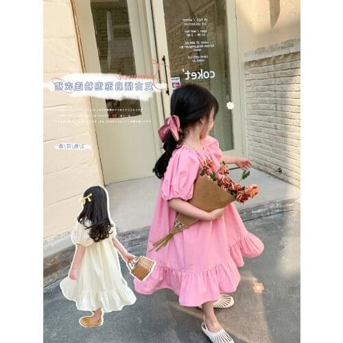 2021 Summer Girls Fashion One Piece Short Sleeve Princess Dress