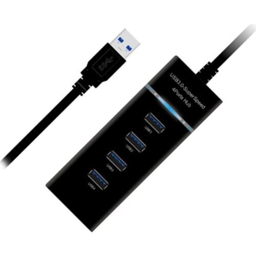 4 Port USB 3.0/2.0 Hub For PS4/PS4 Slim/PS4 Pro and PC Black High Speed USB Cable Adapter for XBOXONE/XBOX360/XBOX ONE S