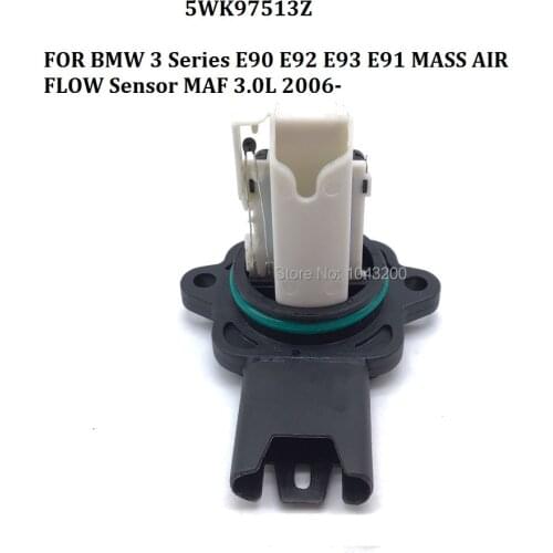 5WK97513Z FOR BMW 3 Series E90 E92 E93 E91 MASS AIR FLOW METER SENSOR MAF 3.0L 2006- OE# 16327585680 , 7585680 , 5WK97513