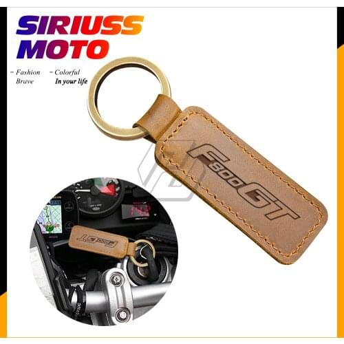 Motorcycle Cowhide Keychain Key Ring Case for BMW Motorrad F800GT F800 GT