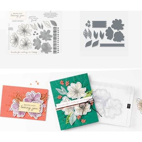 Flower Metal Cutting Dies And Stamps Stencils Scrapbooking Photo Album Card Paper Embossing Craft DIY Die Cut 2021