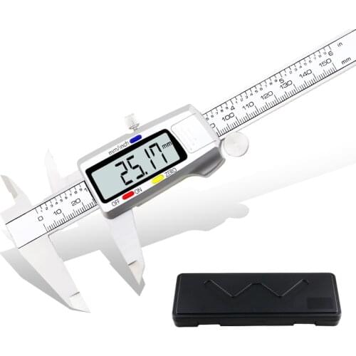 Measuring Tool Stainless Steel Digital Caliper 6 "150mm Messschieber Paquimetro Measuring Instrument Vernier Calipers