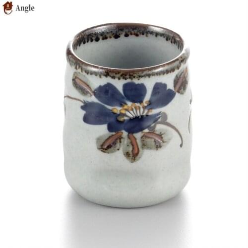 Retro Japanese style ceramic cup tea cup personality creative hand holding cup office water cup stoneware coffee cup