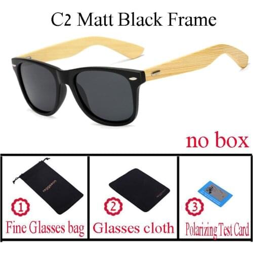 Reggaeon 2018 Classic Leisure wood sunglasses women retro glasses men bamboo Polarizing sunglasses brand designer hot UV400