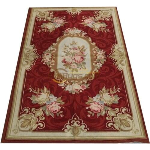 Handmade French Auburn Pine Foot 100% Wool Carpet Antique Chinese Hand-made Wool For Carpets Living Room Natural Sheep Wool