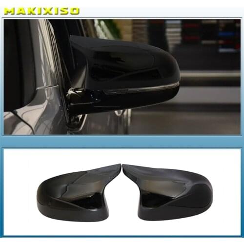 Car Side Door Rearview Side Mirror Cover Cap For BMW F15 X5 F16 X6 F25 X3 F26 X4 Carbon Fiber color Parts styling