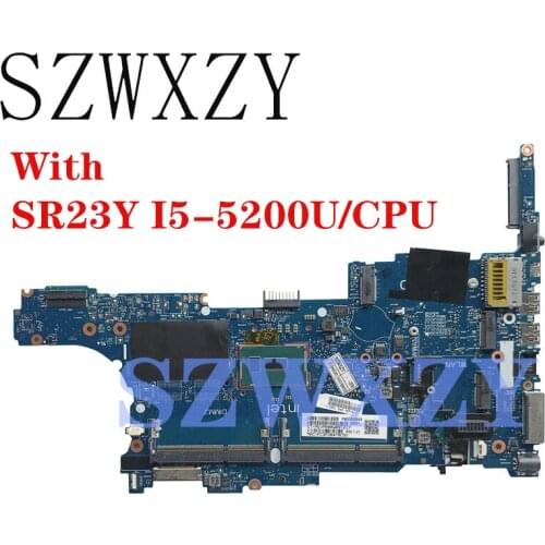 SZWXZY For HP 740 750 G2 840 840 G2 Laptop Motherboard With SR23Y I5-5200U CPU 799510-601 799510-001 6050A2637901-MB-A02