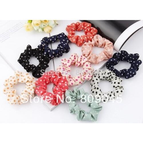 Min order $10)Colorful flower hairband for women/girl ponytail holder elastic hair band ties hair accessory HB16 10pcs/lot