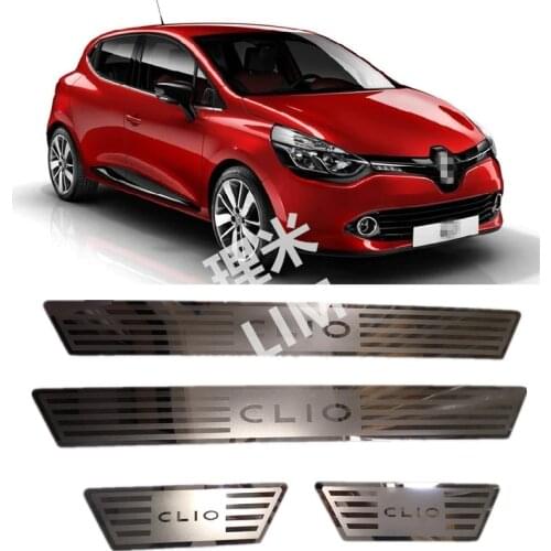 For Renault CLIO IV V CLIO 4 5 RS Grandtour 2014 2015 2016 2017 2018 2019 2020 Scuff Plate Door Sill Cover Trim Car Accessories