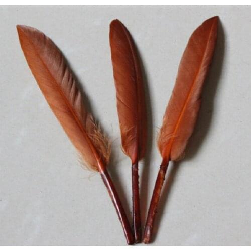 New Hot Pretty 100pcs/lot Beautiful brown Goose Feather 4-6 Inches 10-15 cm Colorful