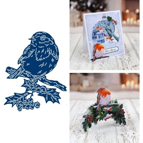 2021 Arrival New Ruby Robin Bird Animal Cutting Dies Scrapbook Diary Decoration Stencil Ebossing Template DIY Greeting Card