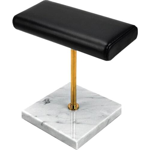 White Marble Base Watch Stand Metal Rod Display Props Bracelet Display Stand Belt Jewelry Lengthen Placement Stand