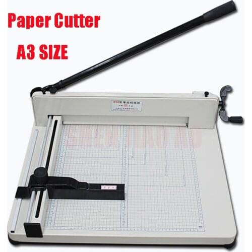 858-A3 44mm Manual Paper Cutter Machine 17" A3 Heavy Duty Papers Slicer Guillotine Paper Cutter Machine 400 Sheet Max