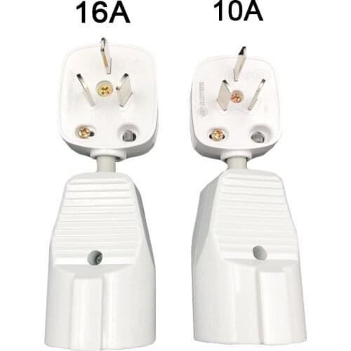 Power Adapter Cord AU CN 10/16A Plug Male to EU Socket Female Power Extension Cable For Electric Appliance Plug Adapter