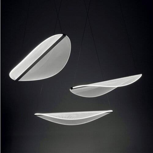 Nordic Minimalist Designer Pendant Lights Lighting Modern LED Acrylic Blade Pendant Lamps Living Room Dining Room Light Fixtures