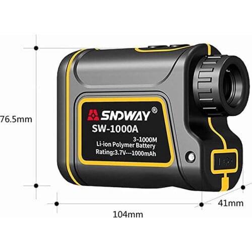 SNDWAY 600M-1500M laser rangefinder 7X monocular telescope for hunting golf laser meter distance meter laser measure speed angle