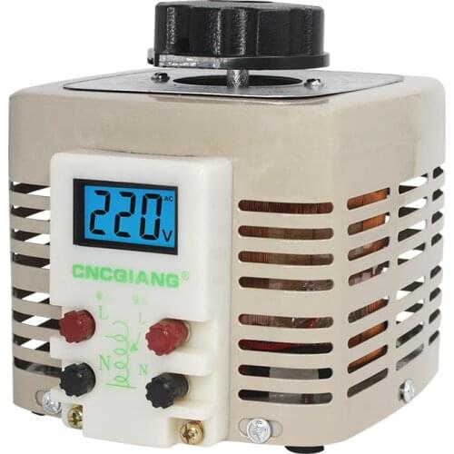 Tdgc2-0.5Kw Ac Variable Digital Voltage Adjustable Regulator Transformer 2A 500W 220V Single-Phase 0-250V Power Supplies