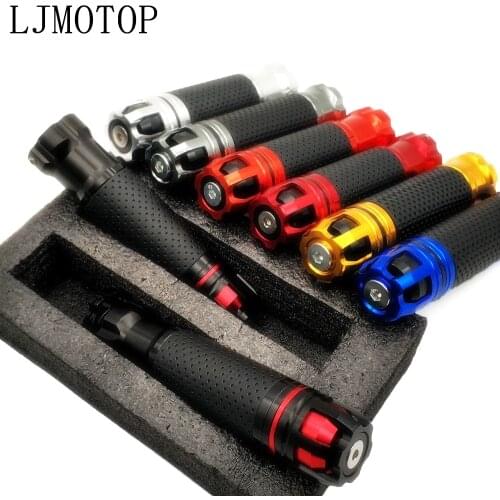 Universal Motorcycle handle Motorbike handlebar ends CNC 7/8'' 22MM For Honda CB190R VT1100 GROM MSX125 forza 300 CB400SF